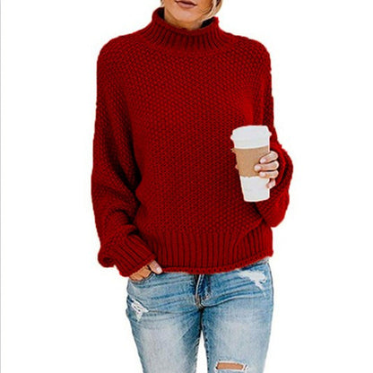 Women’s Chunky Knit Turtleneck Sweater