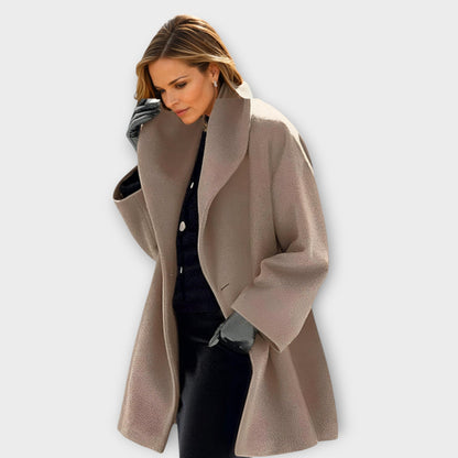 Maria | Abrigo de invierno extragrande con cuello ancho para mujer