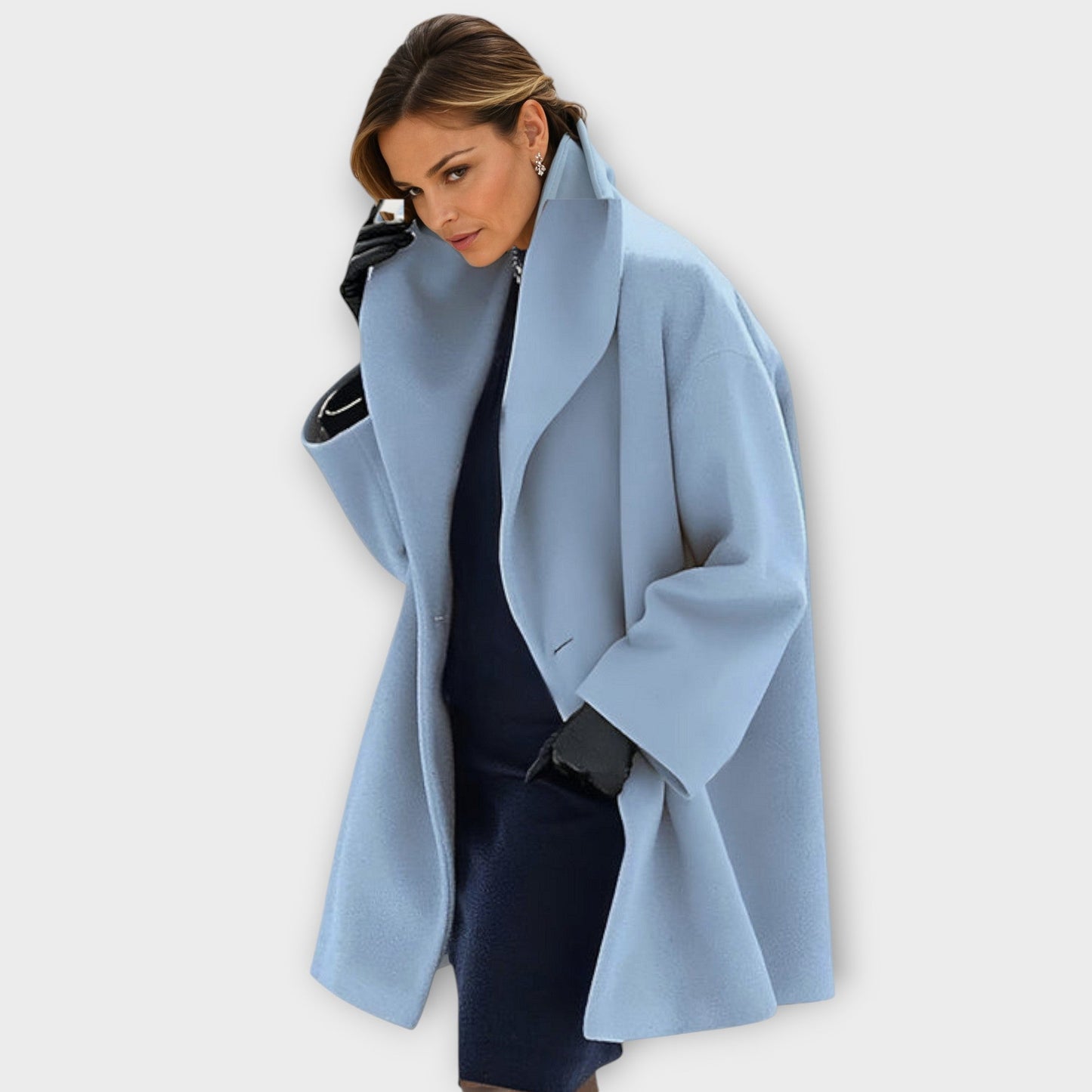 Maria | Abrigo de invierno extragrande con cuello ancho para mujer