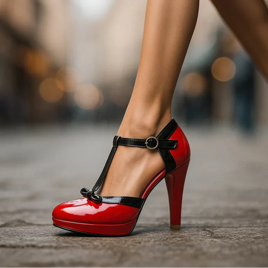 TACONES BELLA CON MOÑO