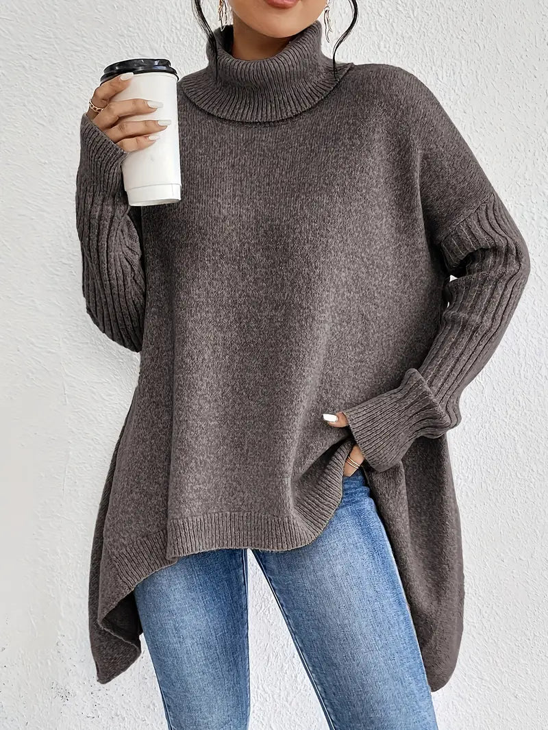 Elegant High-Collar Knit