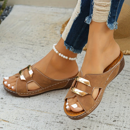 Buckle Slide Sandals