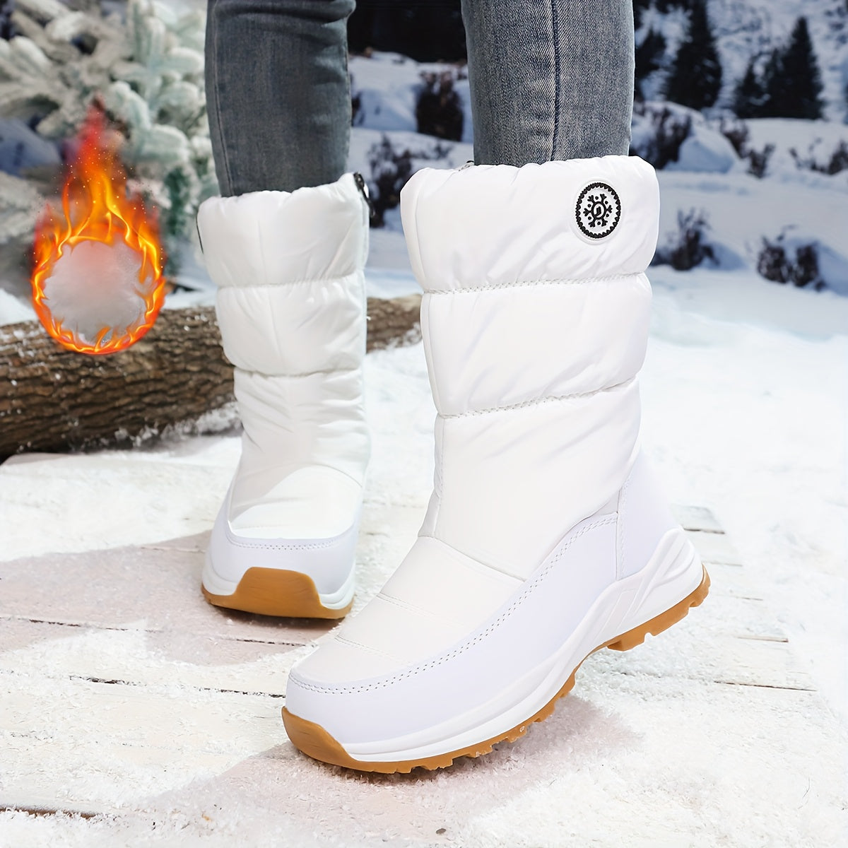 Botas de invierno cálidas e impermeables. 