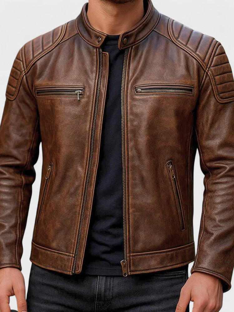 Troels™ | Chaqueta de cuero de primera calidad