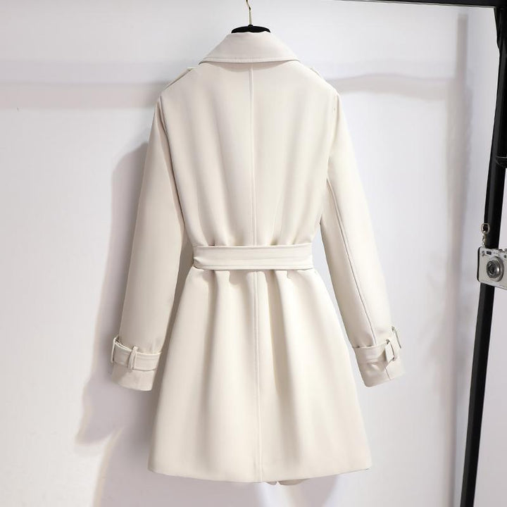 Women’s Classic Lapel Belted Trench Coat