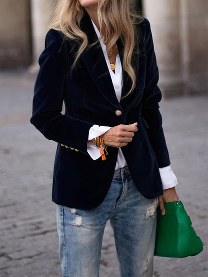 Selena | Blazer informal clásico con botones para mujer