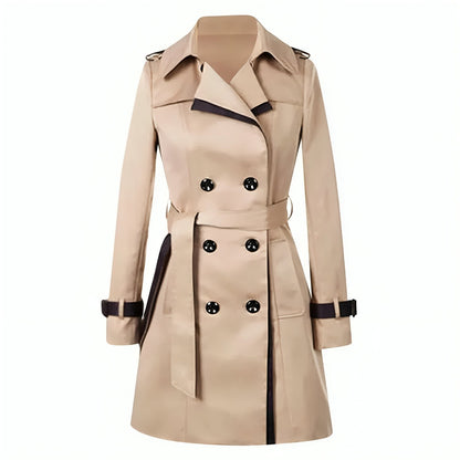 Stella | Gabardina cruzada elegante para mujer