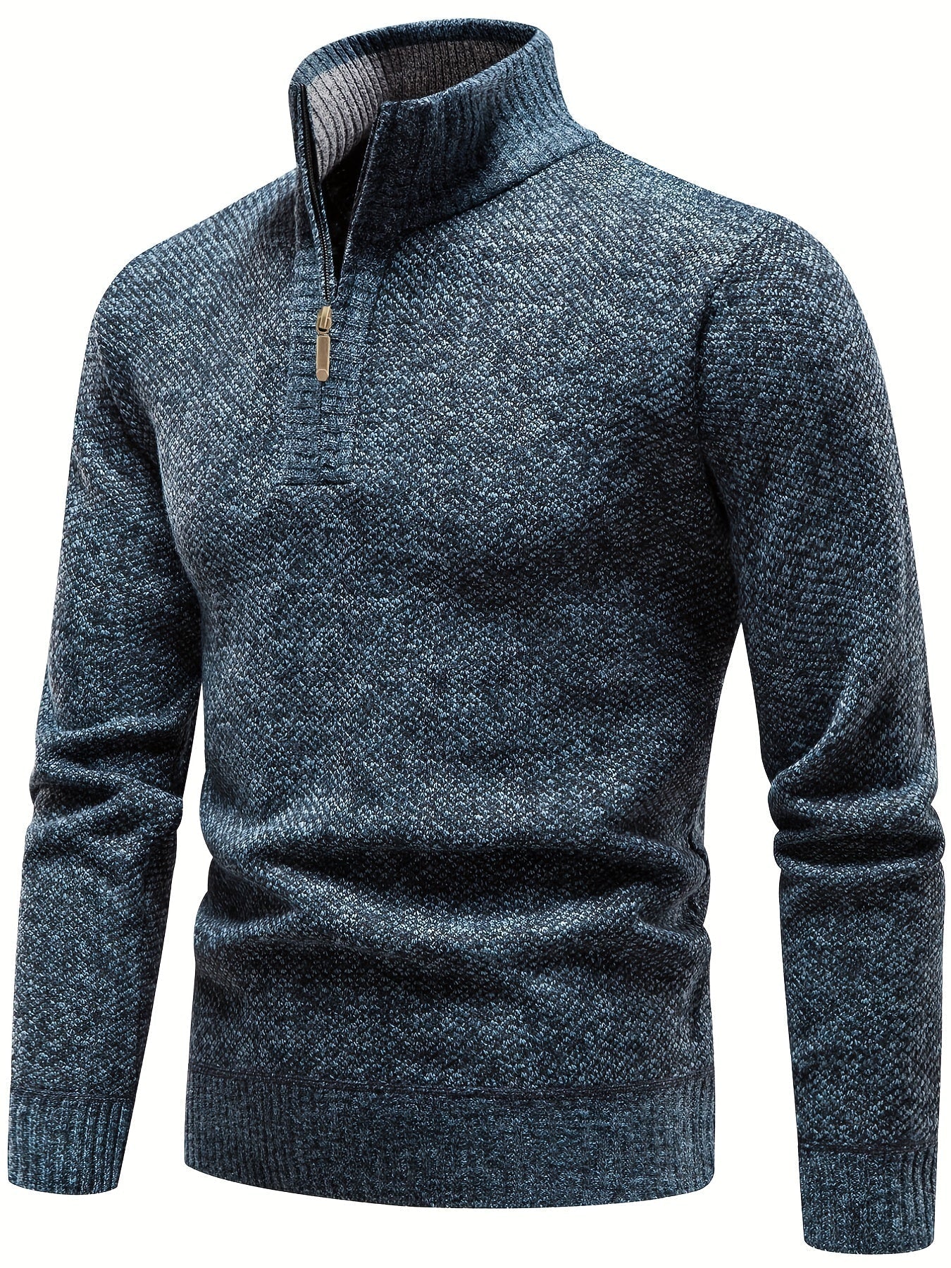 Ethan™ - Suéter informal elegante con media cremallera