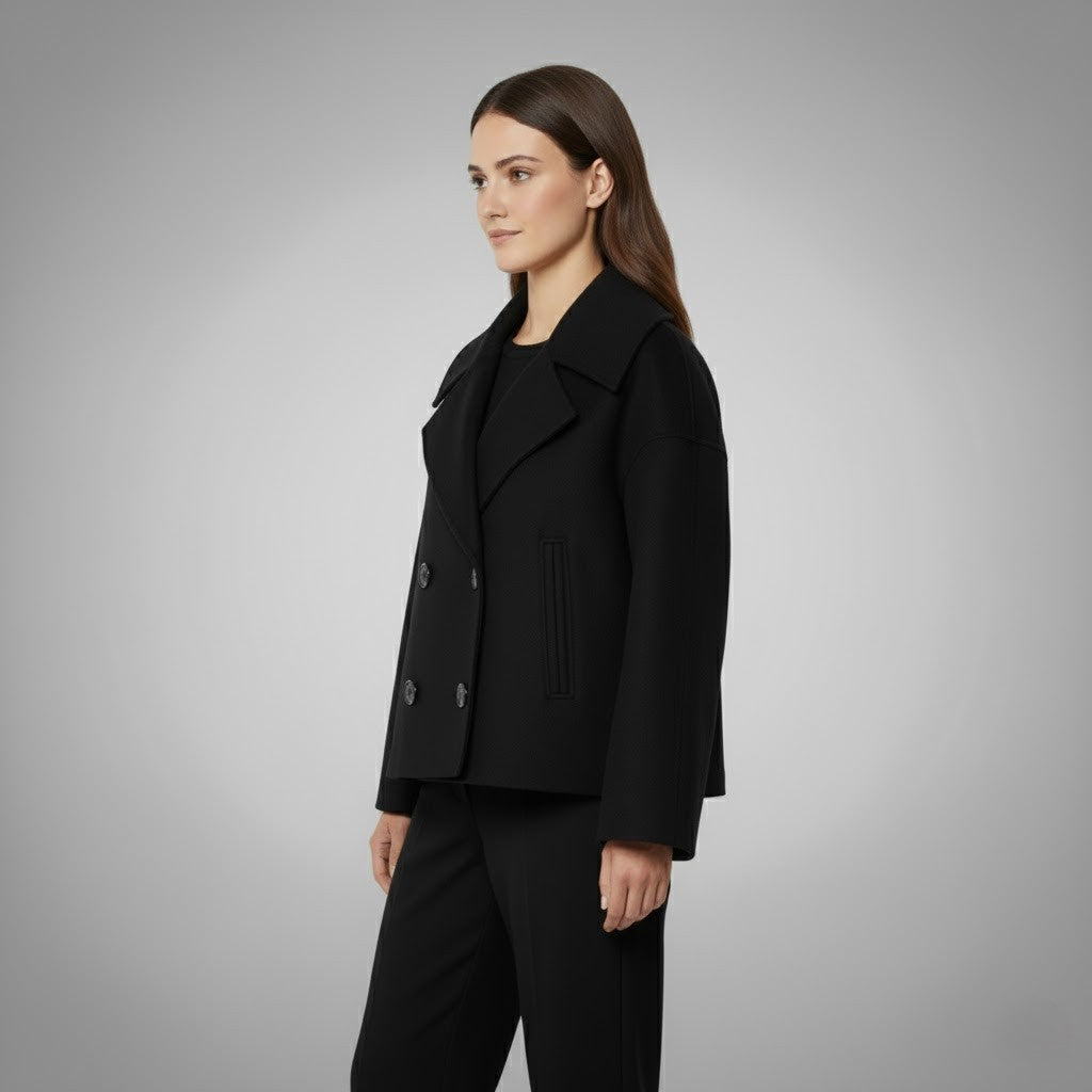 Georgia | Chaqueta corta clásica de doble botón para mujer