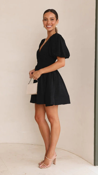 Katie | Women’s Spring Puff Sleeve Mini Dress