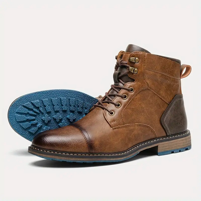 Aiden | Botas vintage de cuero con cordones para hombre