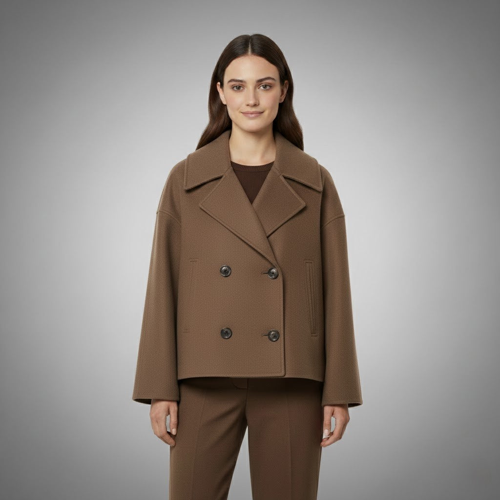 Georgia | Chaqueta corta clásica de doble botón para mujer