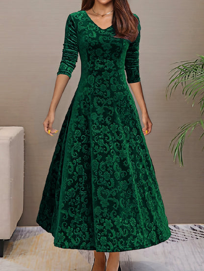 Denise | Vestido elegante de terciopelo