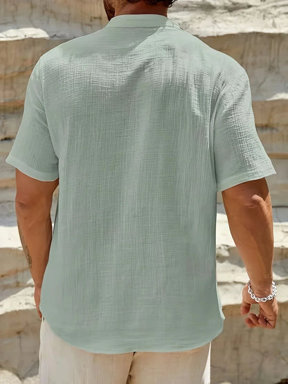 Cozy Stand-Collar Summer Shirt