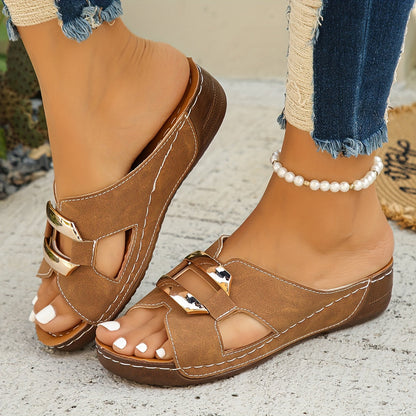 Buckle Slide Sandals