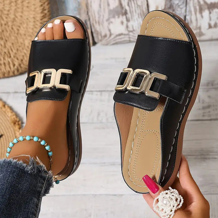 Lucerra - Strappy Sandals with Buckle