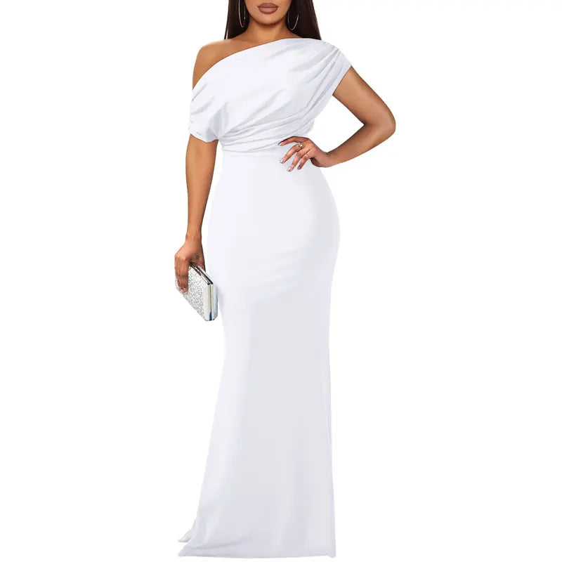 ROSELYN™ – Elegante vestido de noche ajustado con hombros descubiertos