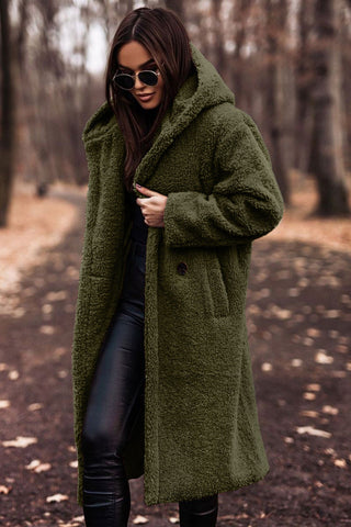 Sídney | Abrigo de invierno con capucha de piel sintética para mujer