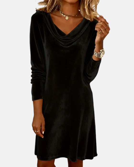 Loose Fitting Velvet Dress