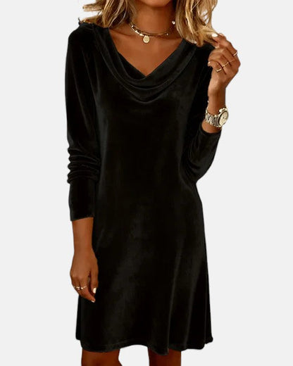 Loose Fitting Velvet Dress