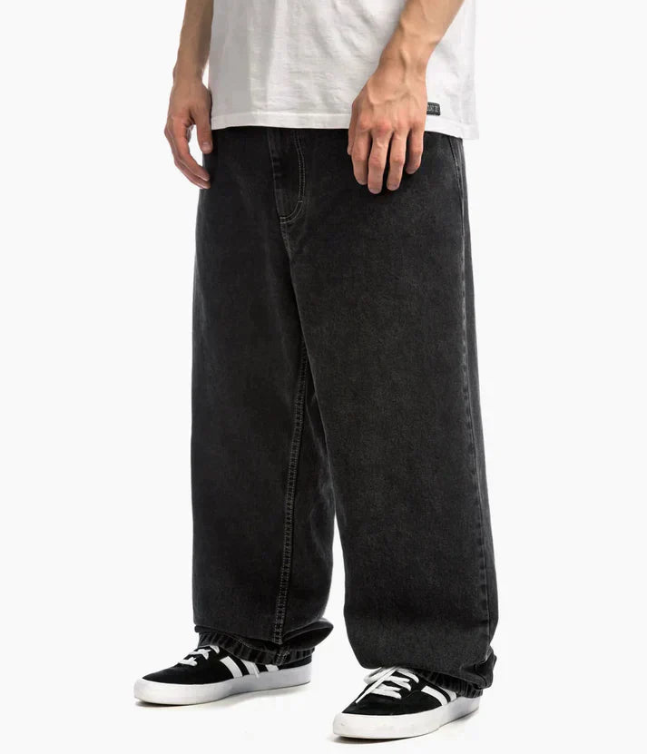 Men’s Spring Relaxed Wide-Leg Denim Pants