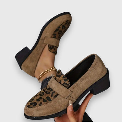 Wild Chic Leopard Print Loafers