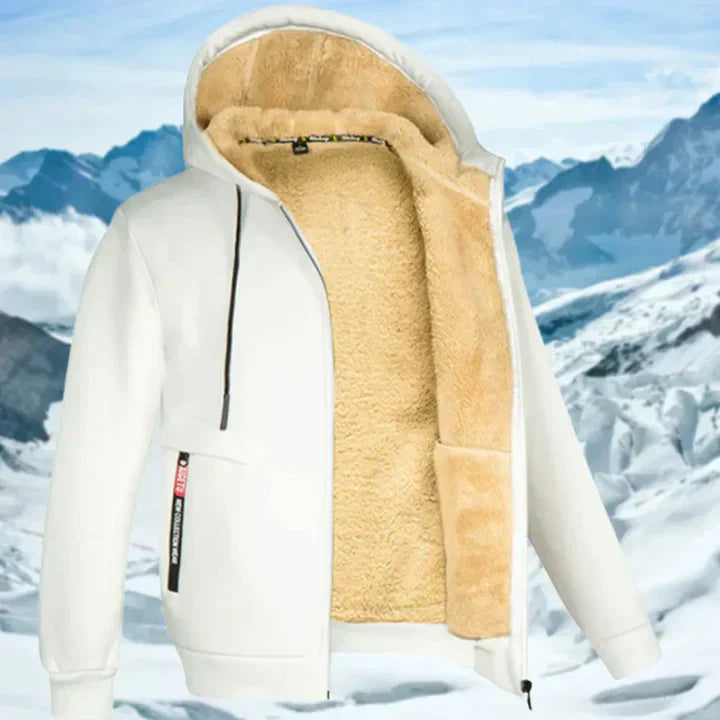 Gilben - Chaqueta de invierno para hombre con capucha y forro polar