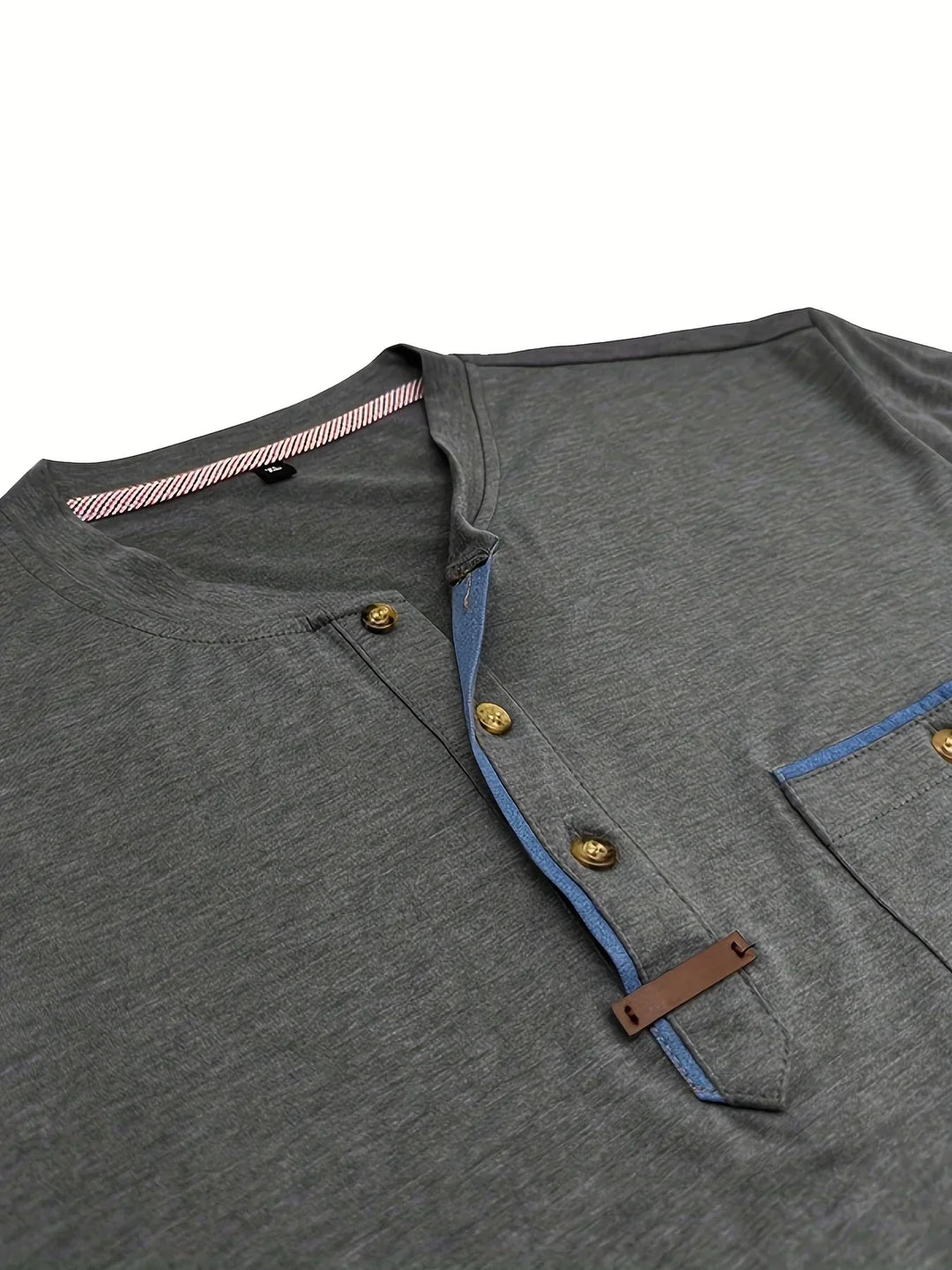 Classic Round Neck Pocket Shirt
