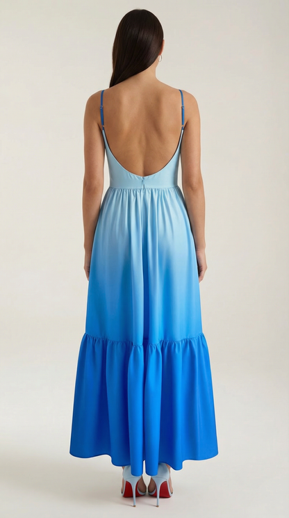 Vestido largo Laura con aberturas