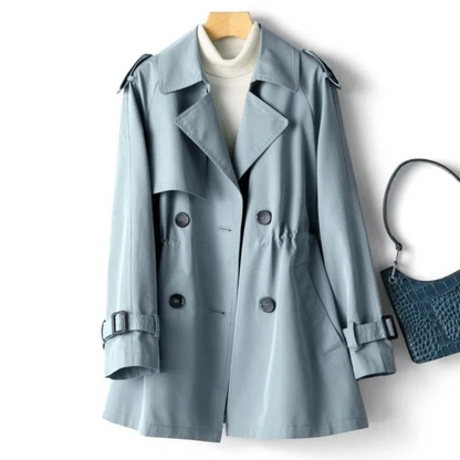 Chloe | Abrigo cruzado con cinturón de moda para mujer
