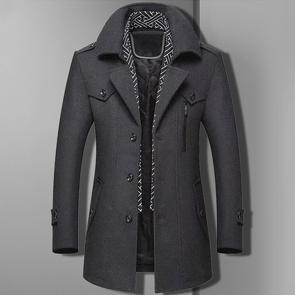 Patrick | Abrigo cruzado estilo militar para hombre