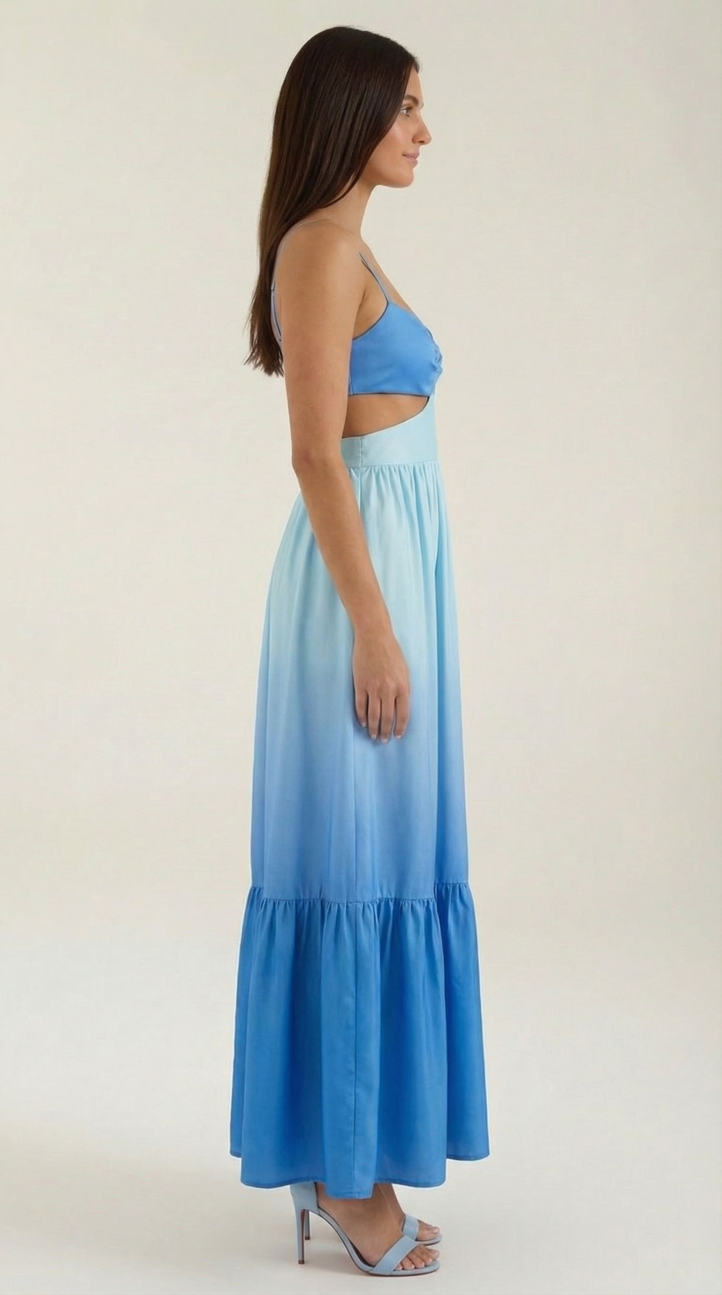 Vestido largo Laura con aberturas