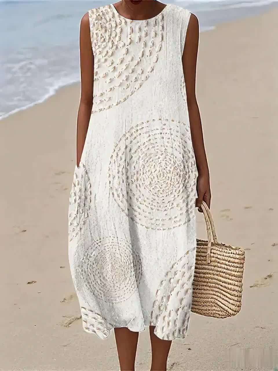 Oplena – Vestido informal sin mangas