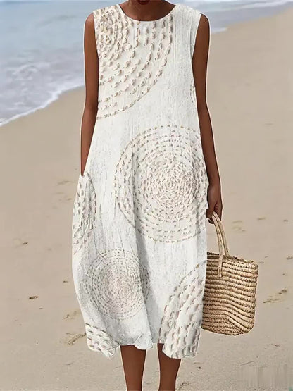 Oplena – Vestido informal sin mangas