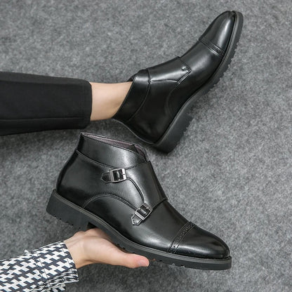 Double Monk Strap Boots