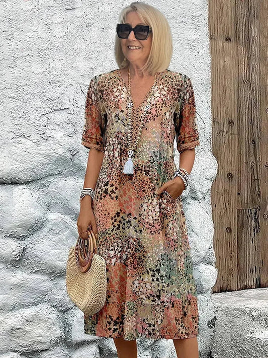 Vibrant Midi Dress
