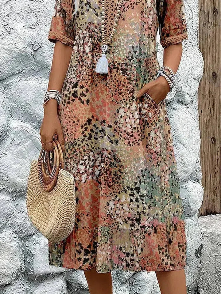 Vibrant Midi Dress