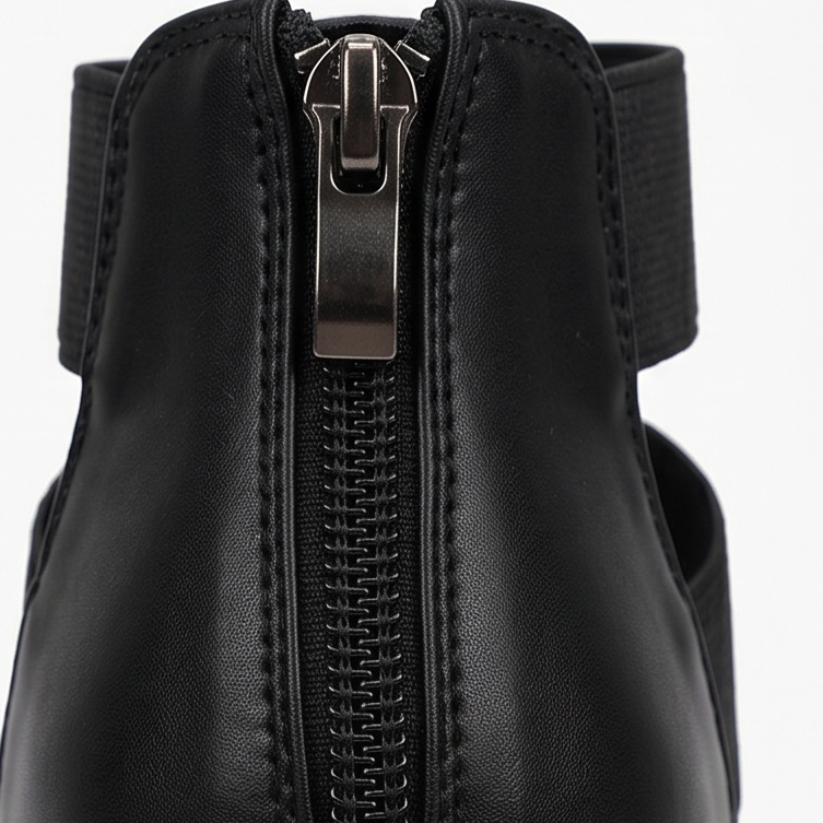 Zarelle™ - Cross-Strap Platform Heel Sandals with Hidden Back Zip