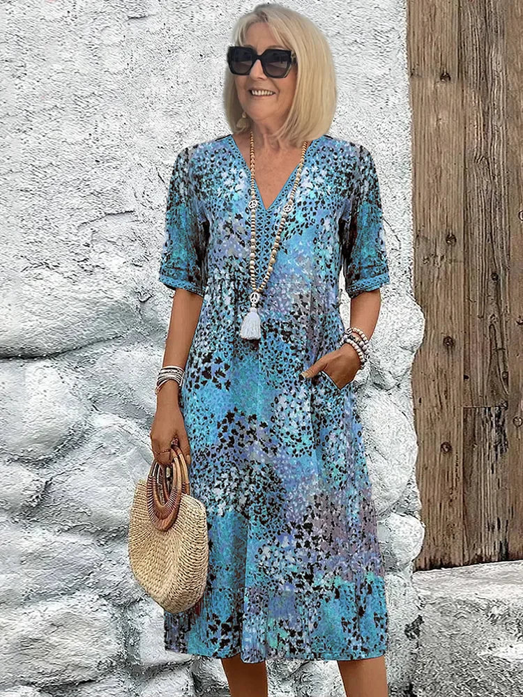 Vibrant Midi Dress