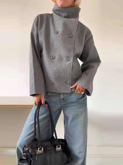 Jessica | Chaqueta oversize de invierno con botones delanteros para mujer