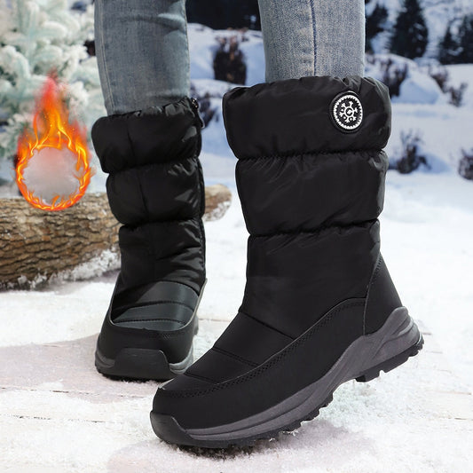 Botas de invierno cálidas e impermeables. 