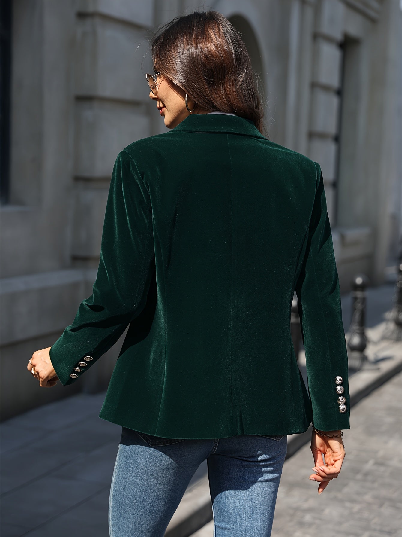 Selena | Blazer informal clásico con botones para mujer