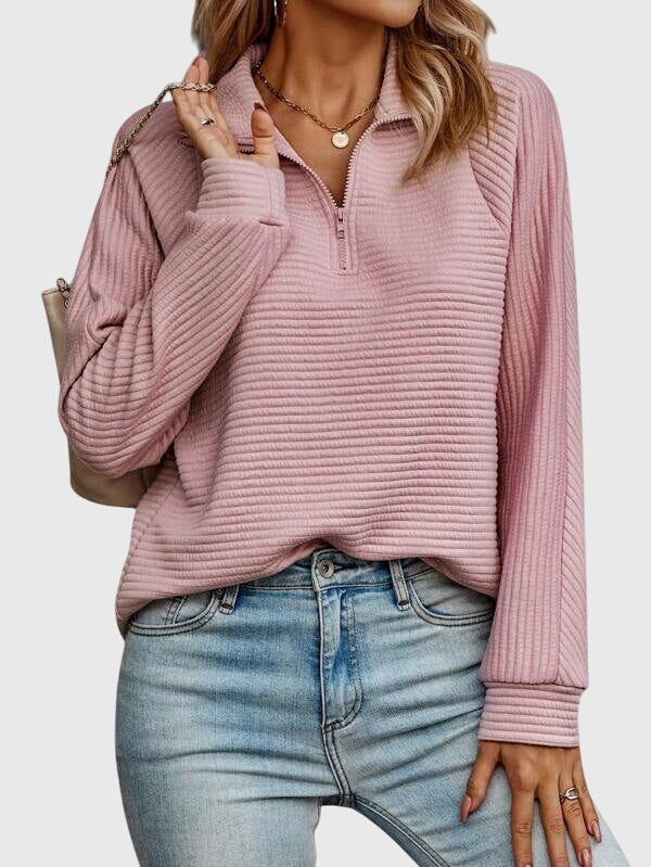 Elegant Sweater with Zipper