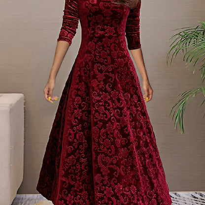 Denise | Vestido elegante de terciopelo