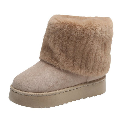Women's Winter Fur Trim Ankle Boots