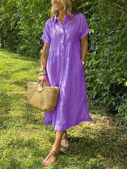 Celira – Camisa a Rayas con Botones