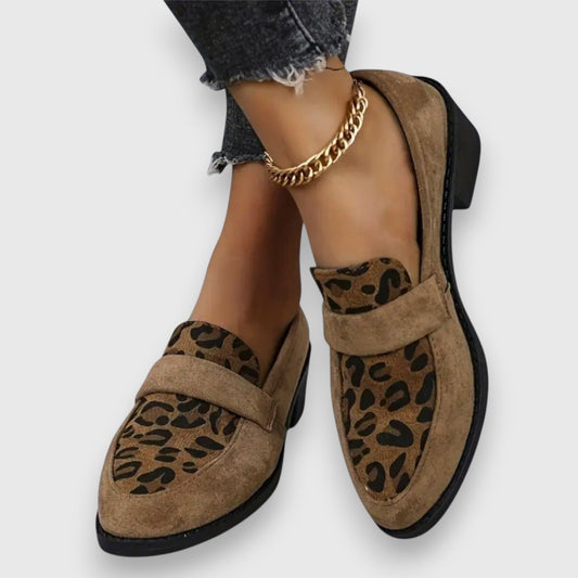 Wild Chic Leopard Print Loafers