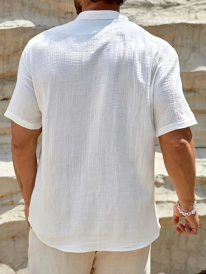 Cozy Stand-Collar Summer Shirt