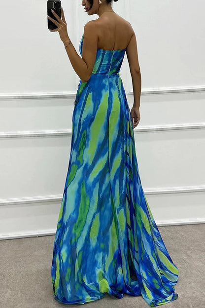 Lorna | Vibrante vestido drapeado