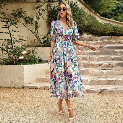 V-Neck Elegance Dress
